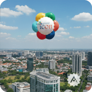 Balon Udara Bentuk Bunga